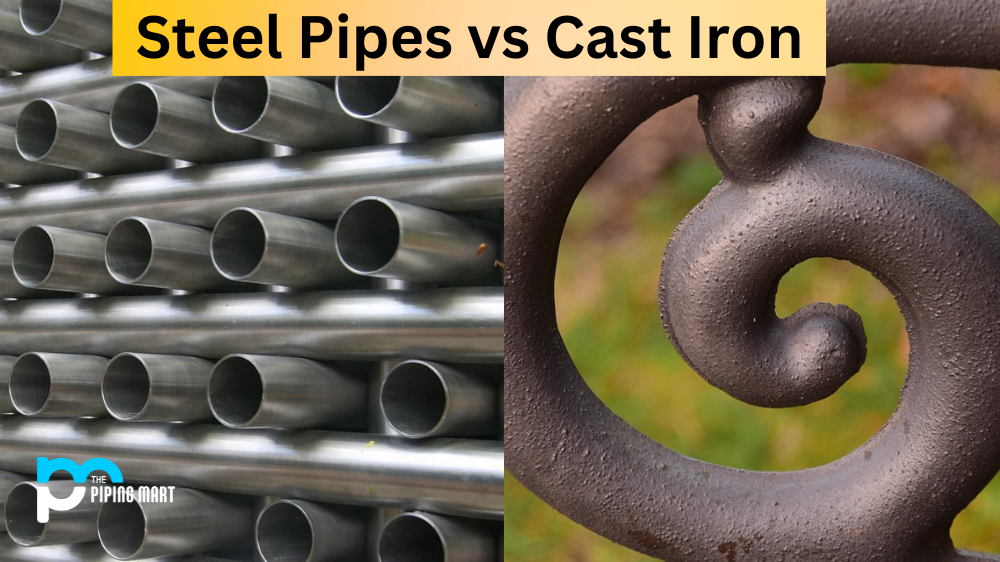 cast iron and stainless steel pipe